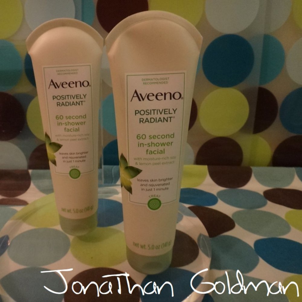 Aveeno Positively Radiant 60 Second In-Shower Facial Skin Cream 141g 5.0oz